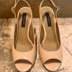 Ann Taylor Sling Back Peep Toe Pump
